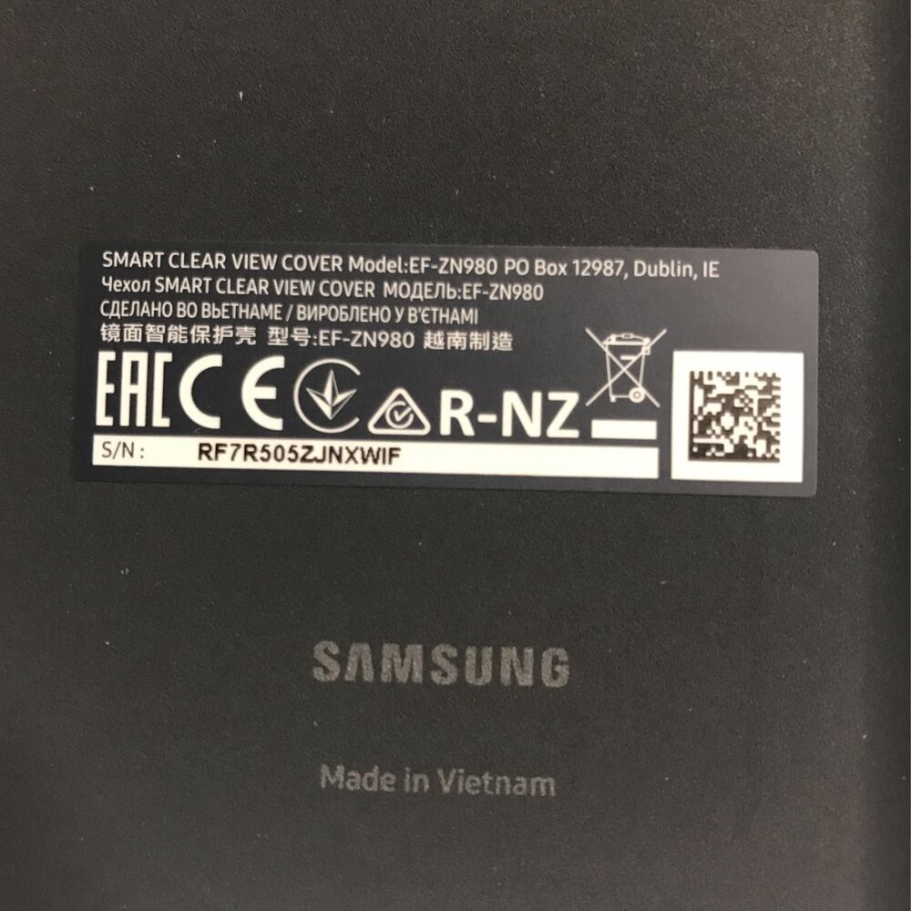 GENUINE Samsung S-View Flip Cover for Galaxy Note20 5G Black - Picture 6 of 8